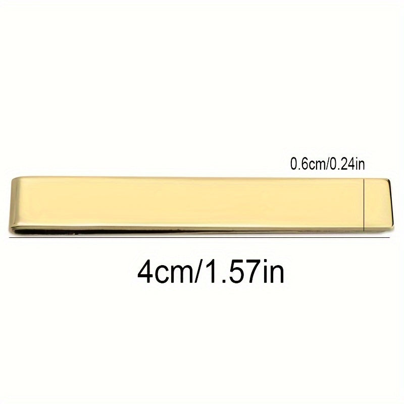 Men's Stainless Steel Tie Clip Engraved Wedding Valentine's Day Gift