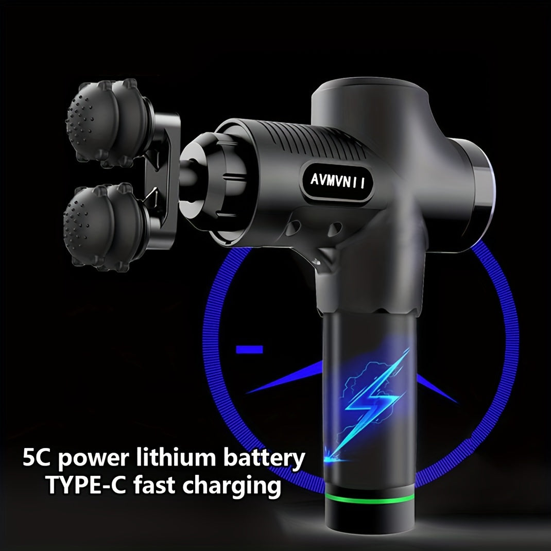 Elektrik mushak massajeri 30 darajali sensorli LCD bilan, 7 boshli, professional daraja