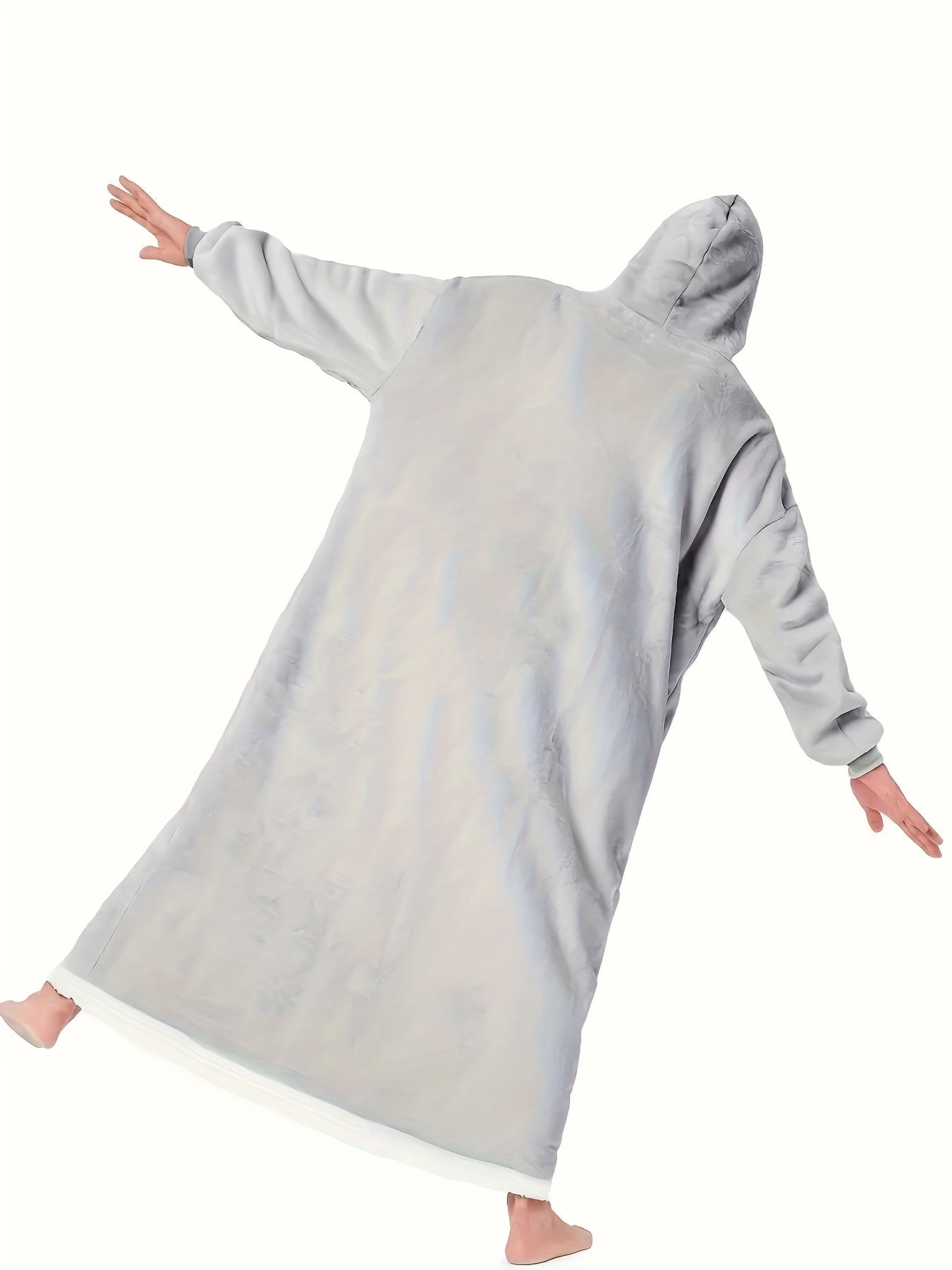 Мужская красно-черная клетчатая фланелевая халат с капюшоном и карманами для зимнего отдыха