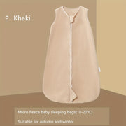 Unisex Baby Polar Fleece Sleep Sack with Animal Print for Autumn and Winter