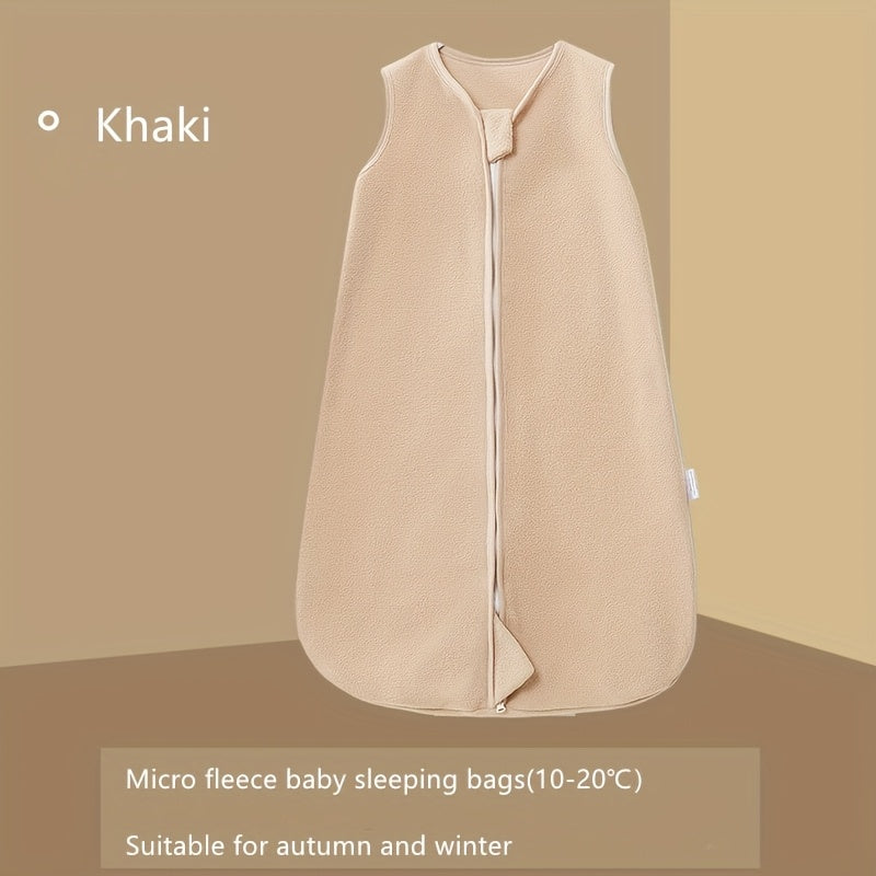 Sack de dormir unisex de forro polar con estampado de animales para otoño e invierno