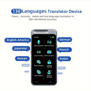 Language Translator Device with 138 Languages, Wi-Fi, 4.1-Inch Screen, Rechargeable Battery