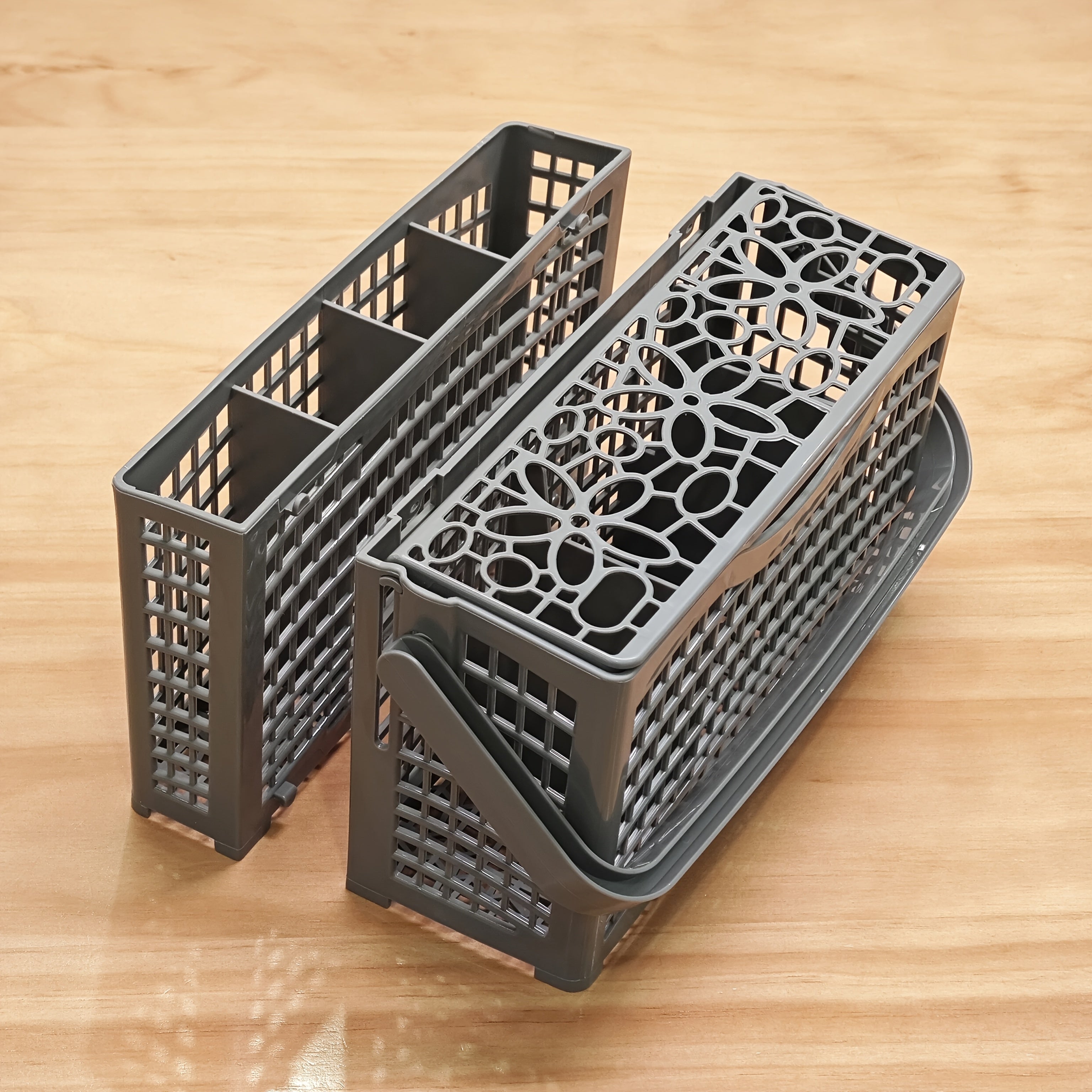 Корзина для столовых приборов для посудомоечной машины, прочный пластик, с несколькими отделениями, легко устанавливается