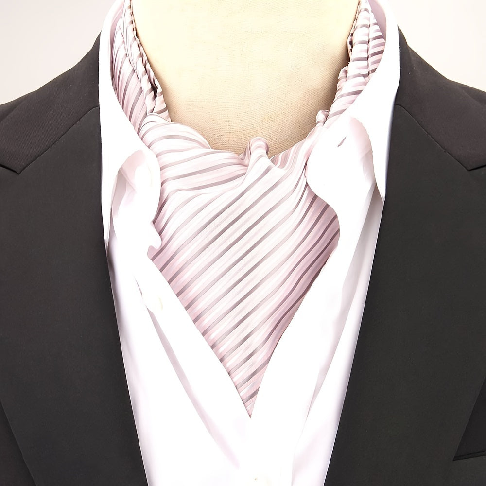 Men's Polka Dot Ascot Cravat Shirt Scarf Polyester for Casual and Formal Wear