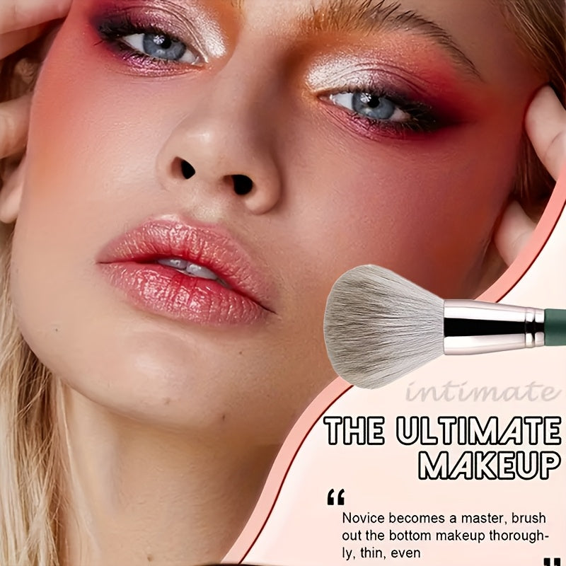 Women Makeup Brush Set 14 Pcs Green Professional Face Eye Blending Contouring