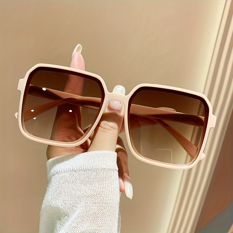 2024-yilgi Ayollar uchun Kvadrat Moda Ko'zoynaklari - Qaytish Qilmaydigan Linzalar bilan - Zamonaviy Ko'cha Usuli Aksessuar