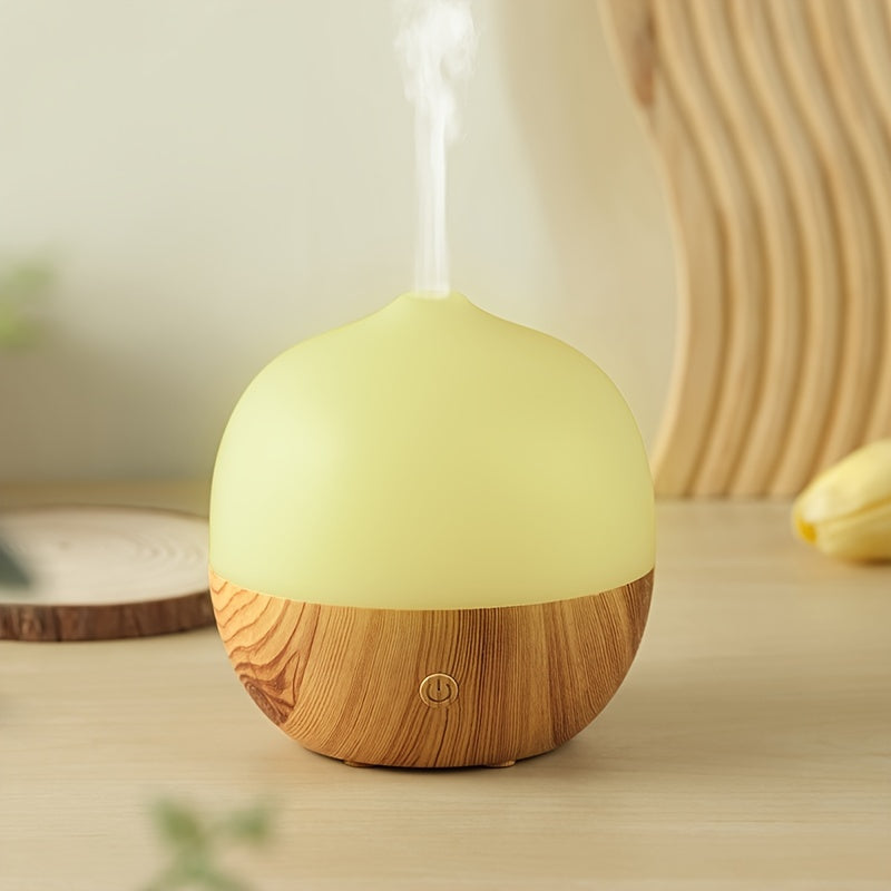 Wood Print Humidifier with Aromatherapy Diffuser for Home Office Travel Relaxation
