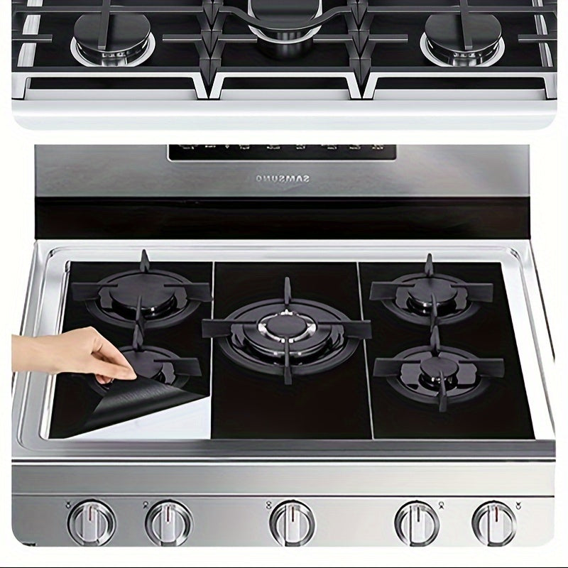 Protector de estufa de gas de 3 piezas, tapetes reutilizables de PTFE, resistentes al aceite y a la suciedad