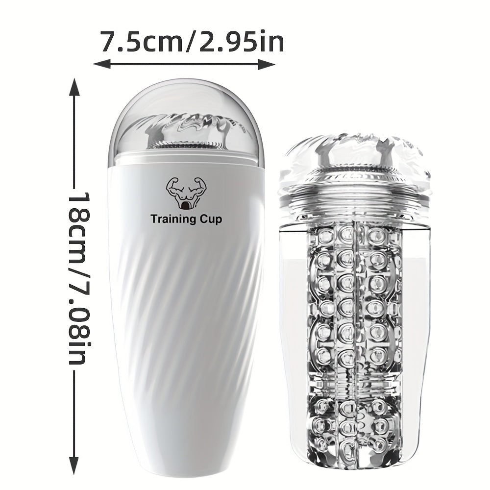 Male Soft Vagina Masturbation Cup Adult Endurance Exercise Transparent Sex Toy