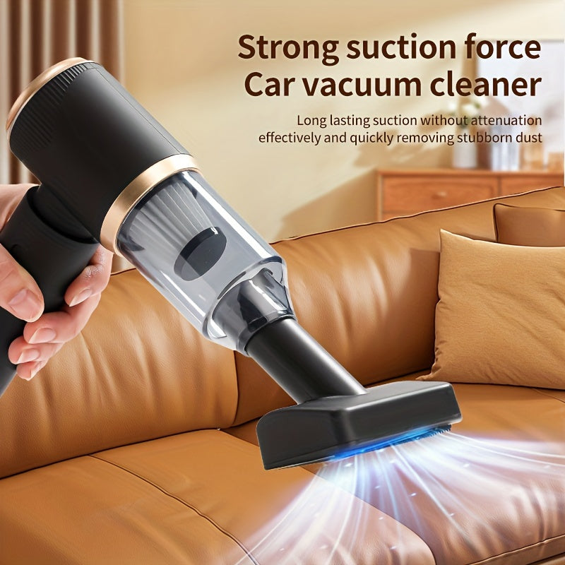 Handheld Vacuum Cleaner with Accessories Washable Filter USB Rechargeable Powerful Suction