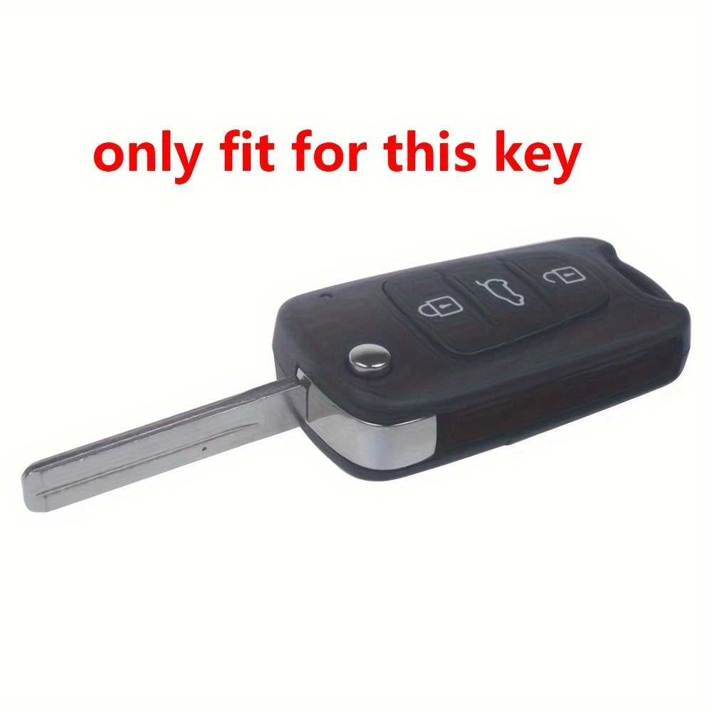 Silicone Key Cover Case for Remote Fob, Durable, Fits Multiple Car Models