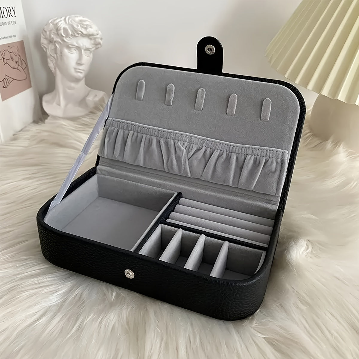 Органайзер для украшений для путешествий для женщин и мужчин, компактный кейс для хранения