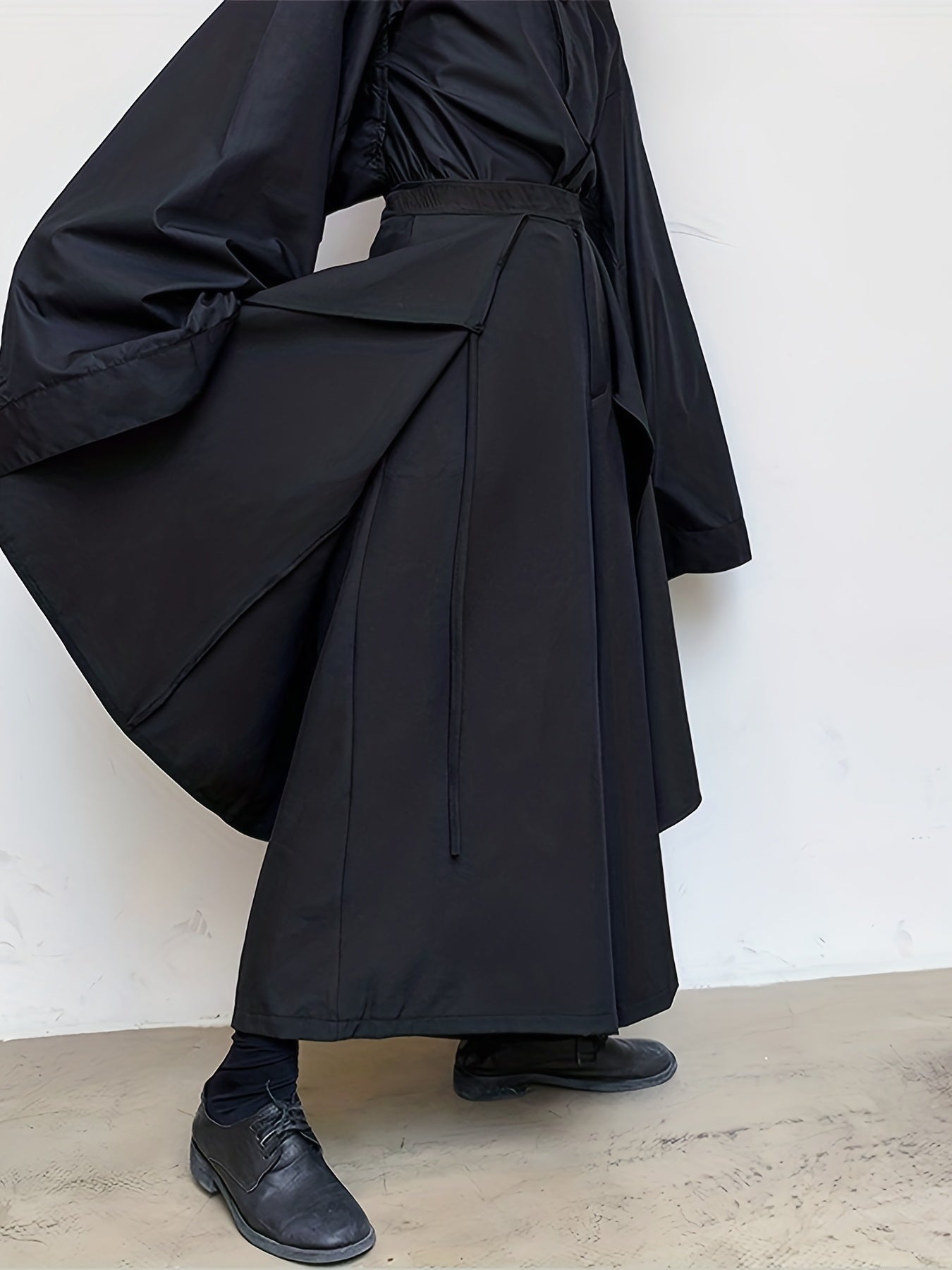 Мужские летние асимметричные джоггеры с эластичным поясом, широкие штаны свободного кроя, большие размеры S-5XL