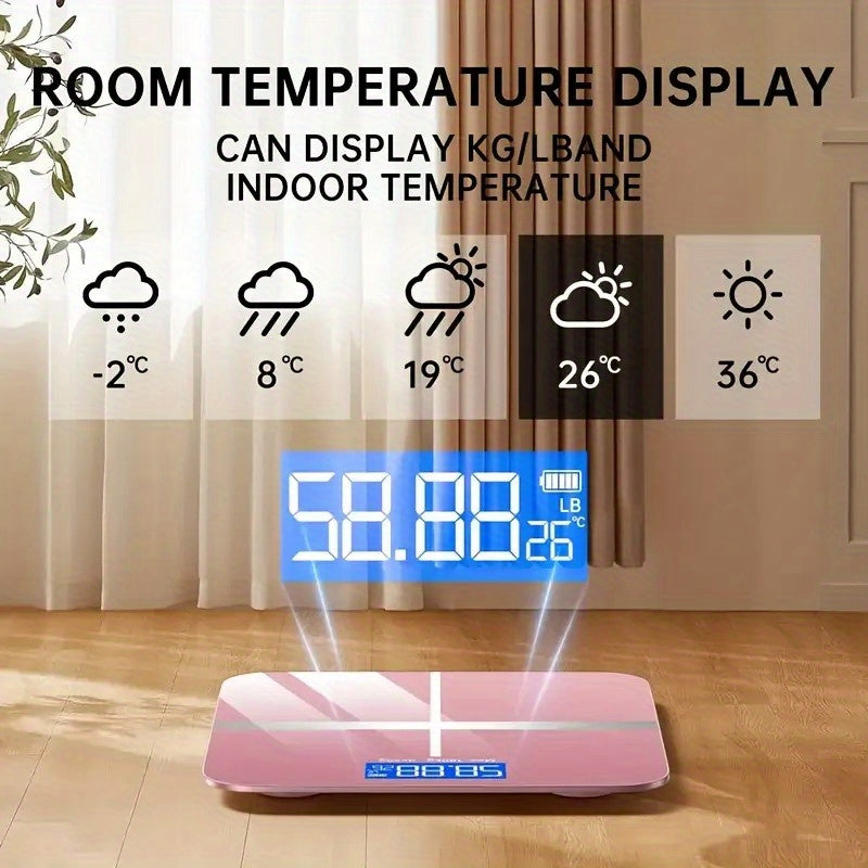 Body Fat Scale Large Platform High-Precision Electronic Weighing Backlit LED Display 176.9KG Capacity