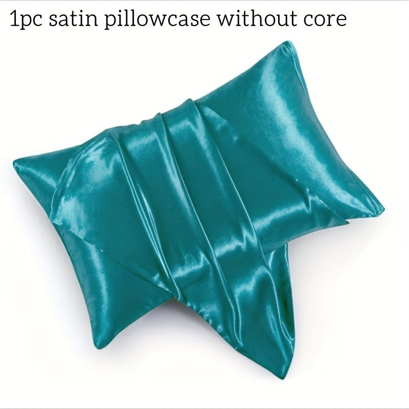 Satin Pillowcase for Home Comfort with Envelope Closure Soft Skin Friendly