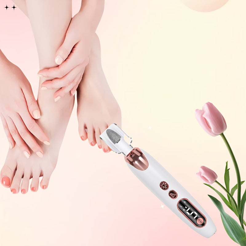 Qayrilmas elektr nail drill to'plami qalin tirnoqlar uchun qo'l va oyoq parvarishi uchun, qayta zaryadlanadigan, oq