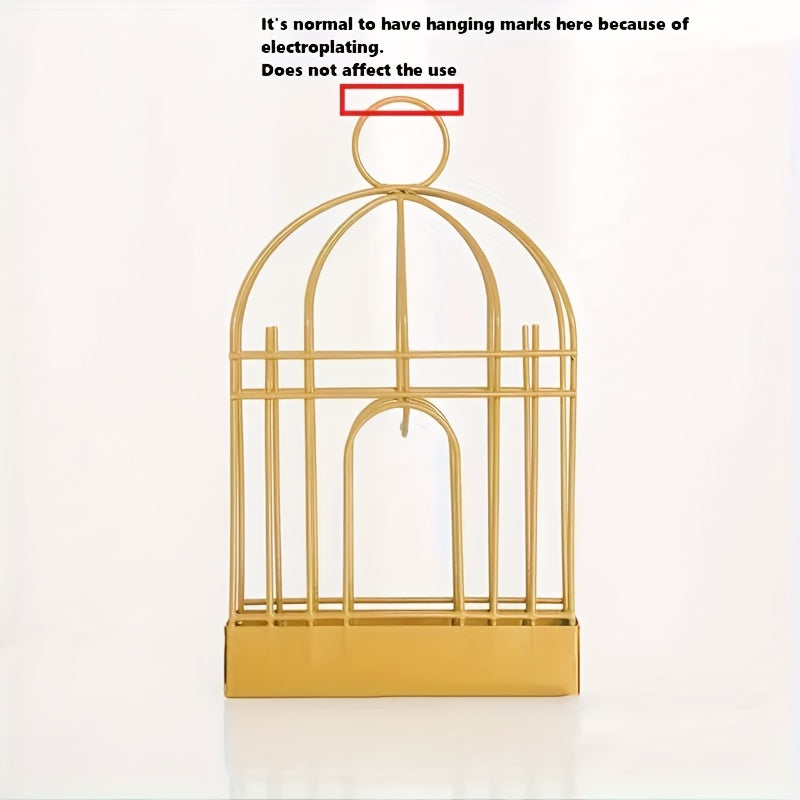 Metal Mosquito Coil Holder with Hanging Bird Cage Design for Indoor Outdoor Use