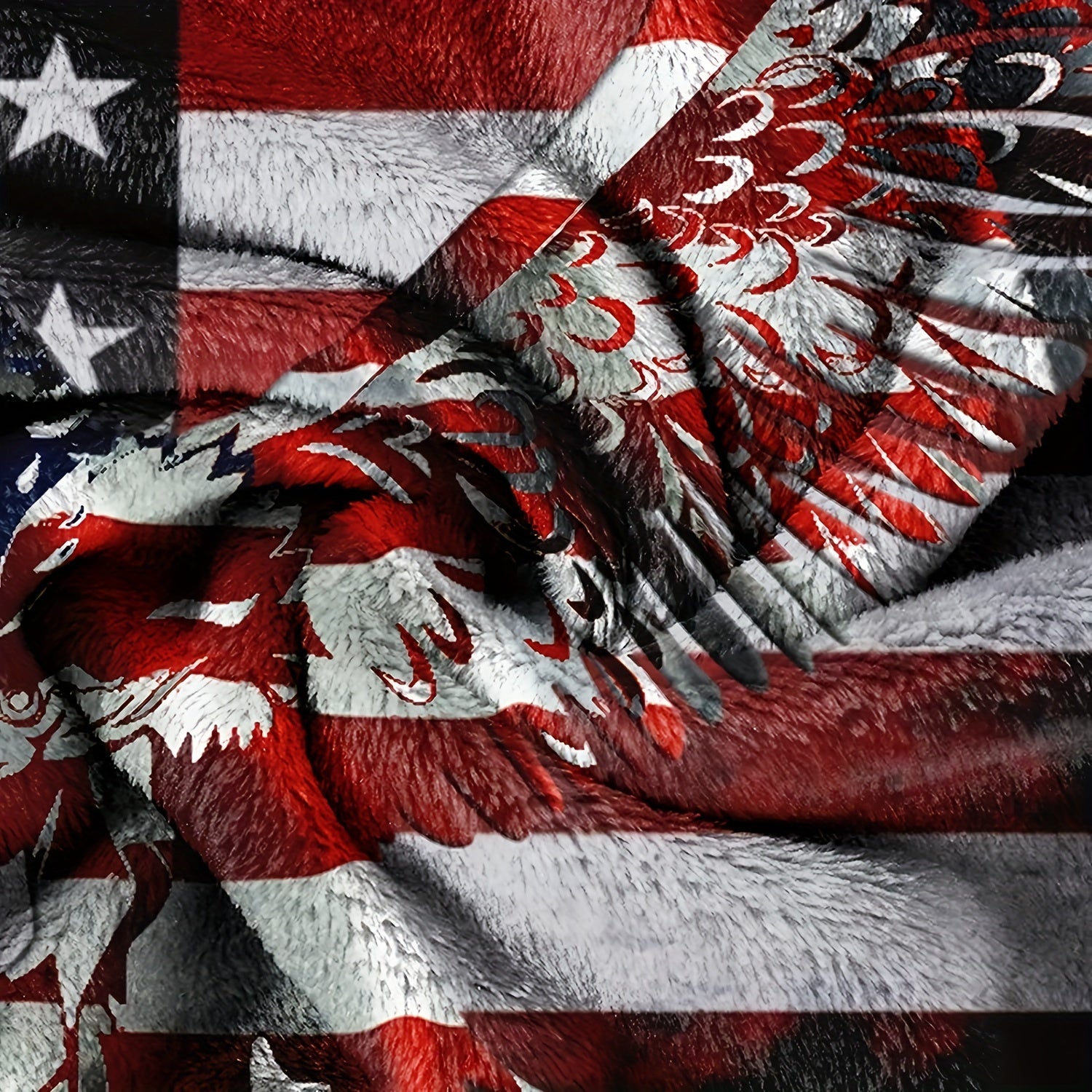 Eagle Print Throw Blanket Soft Durable Fabric for Sofa Bed Cozy Home Decor