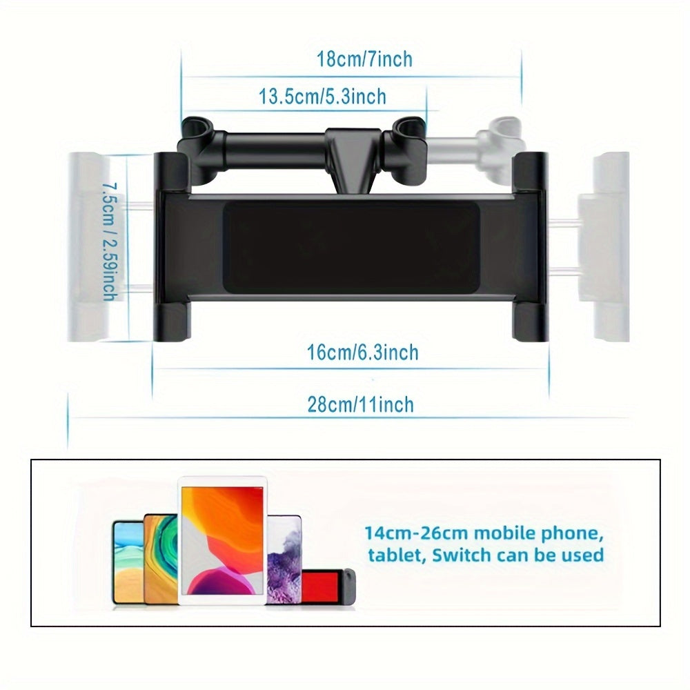 Rear Smartphone and Tablet Car Mount Holder for Headrest Seats
