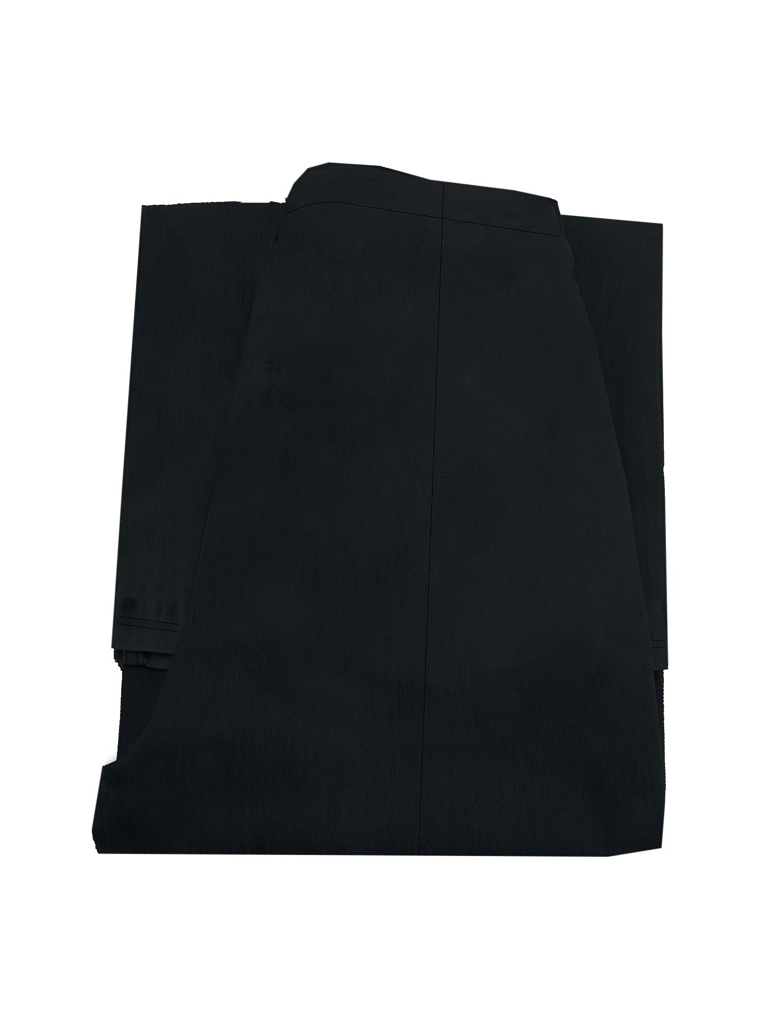 Women's Plus Size Black Stretchy High Waist Straight Leg Pants