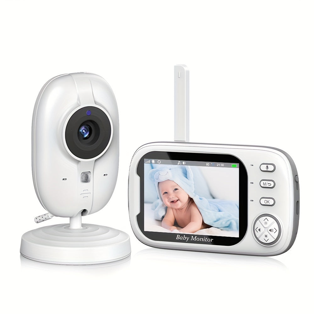 Baby Monitor 720P Camera 8.89cm LCD Wireless Video Night Vision Two-Way Audio