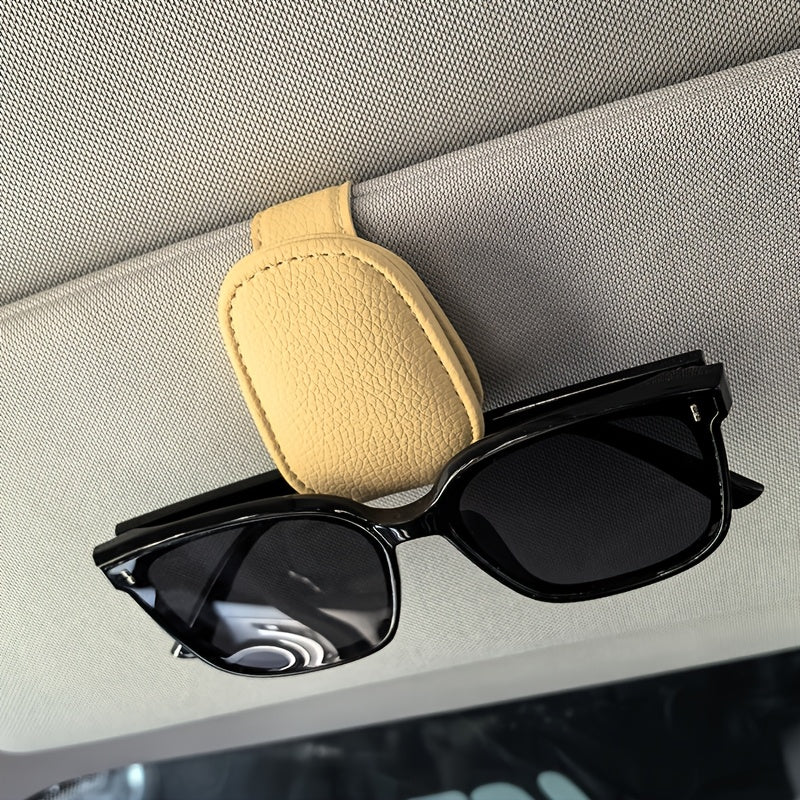Universal Car Sun Visor Glasses Clip PVC Magnetic Eyewear Holder for Vehicle Interior