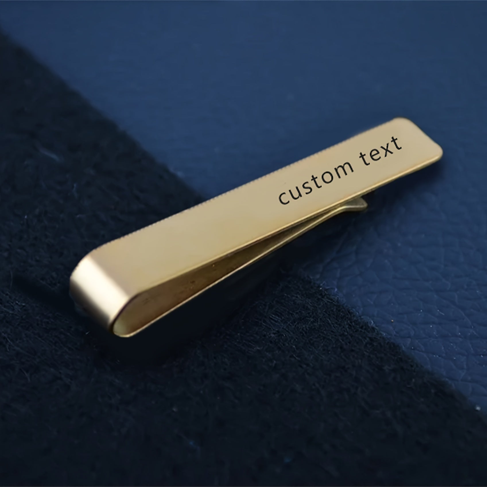 Personalized Men's Tie Clips Engraved Groomsmen Wedding Accessories