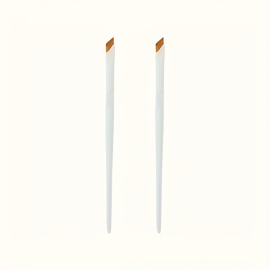 Women White Porcelain Eyeliner and Eyebrow Brush Set 1/2/3pcs