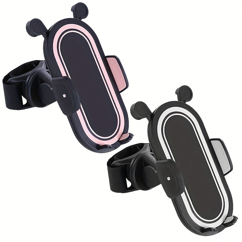 Baby Stroller Phone Holder 360° Rotating Black White Pink