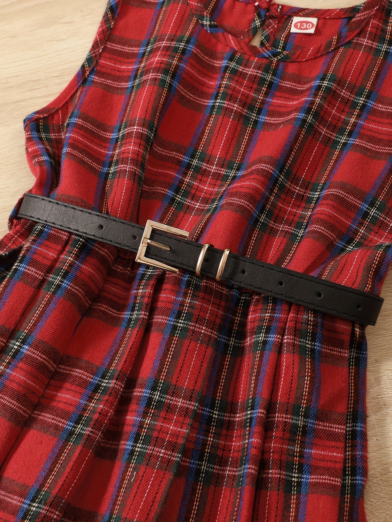 Girls Tween Dress Set with Plaid Pleated Dress and Cardigan for Spring Fall