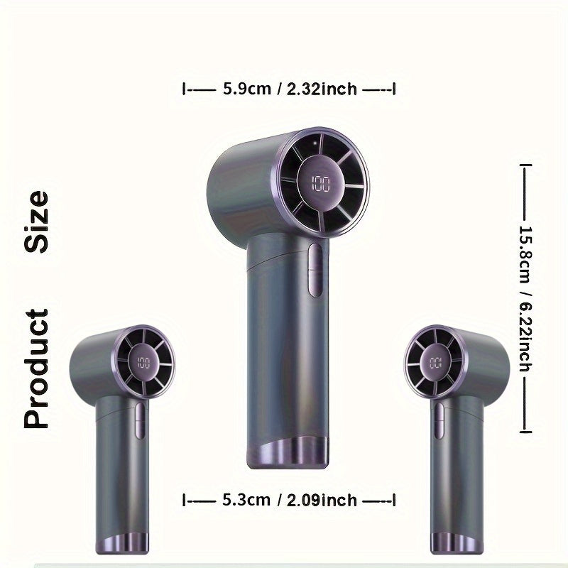 Portable Handheld Fan Rechargeable Battery USB Quiet Travel Office Outdoor