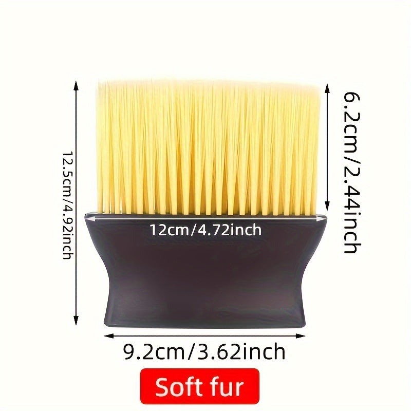 Car Detailing Brush Set Dual-Use Interior Cleaning Tools Soft Yellow and Black Bristles