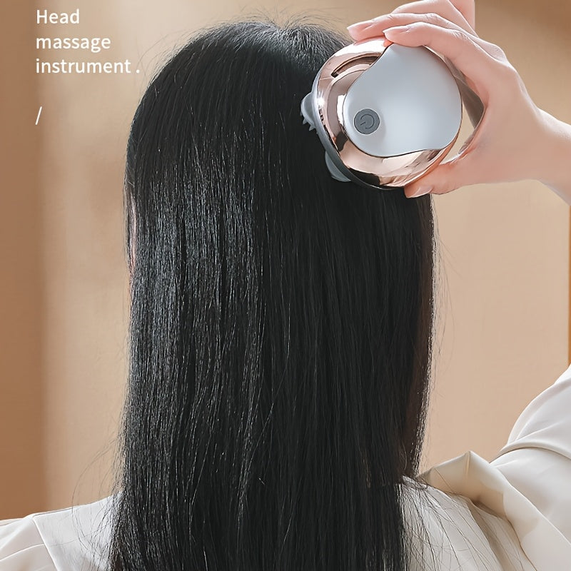 Qayta zaryadlanadigan elektr bosh massajeri, tebranuvchi boshni bo'sashtirish, USB orqali zaryadlash, 500mAh litiy batareyasi, xavfsiz 36V dizayni, kattalar va uy hayvonlari uchun portativ. Ergonomik, USB orqali qayta zaryadlanadigan bosh.