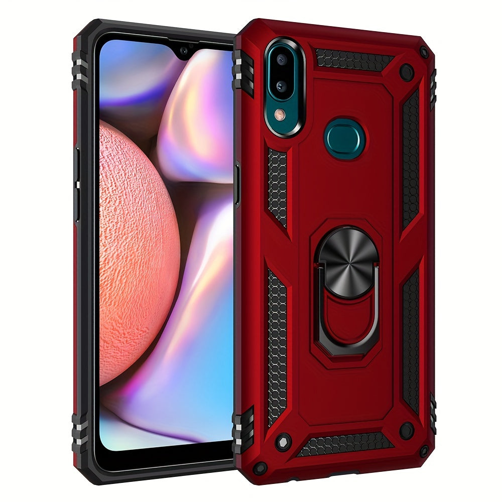 Shockproof Phone Case for Samsung Galaxy A Series with Ring Kickstand and Air Cushion Protection