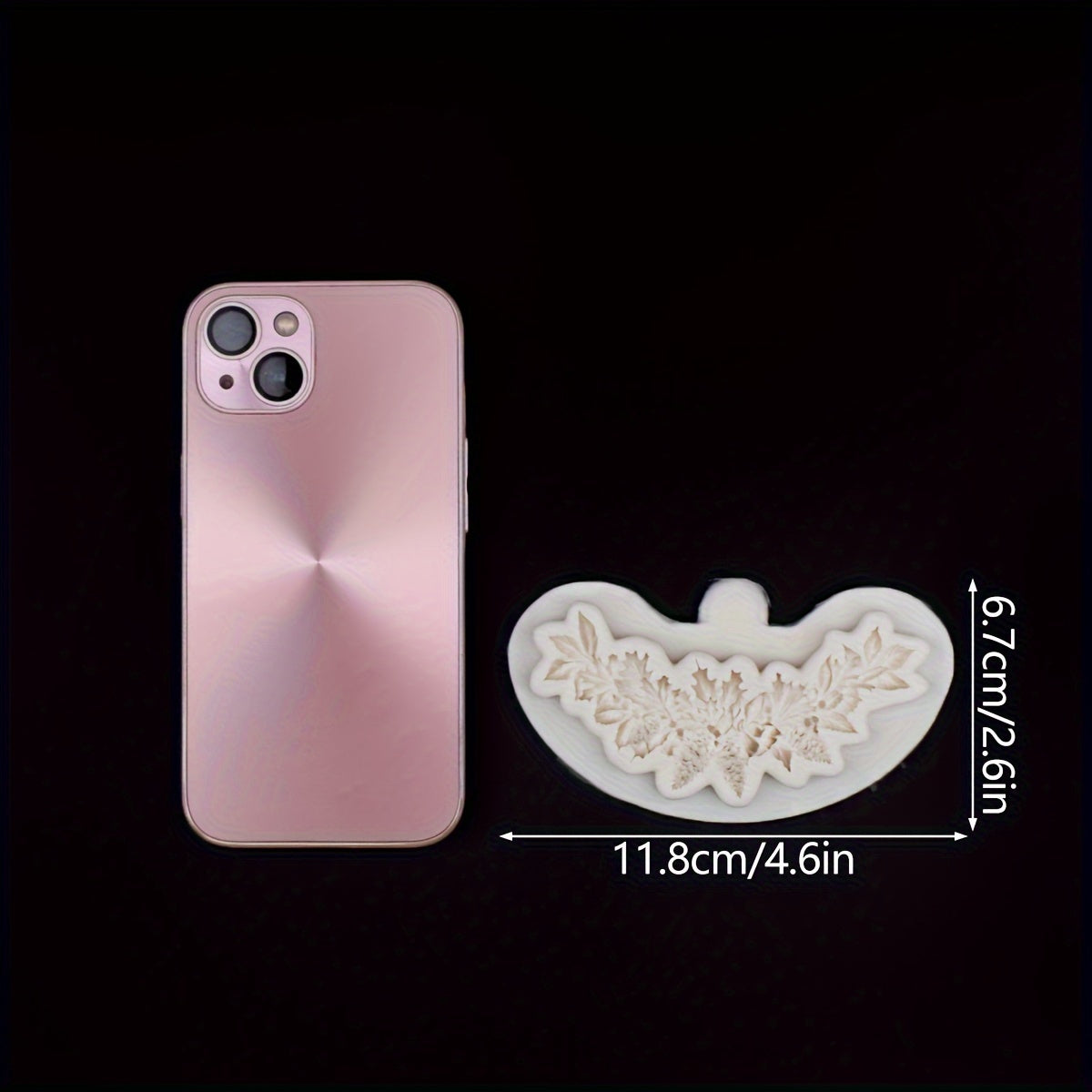 Silicone Christmas Wreath Mold 3D Resin Candy Fondant Cake Decorating Tool