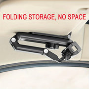 Soporte para teléfono de coche giratorio de 360° universal, impermeable, de ABS, para tablero y visera