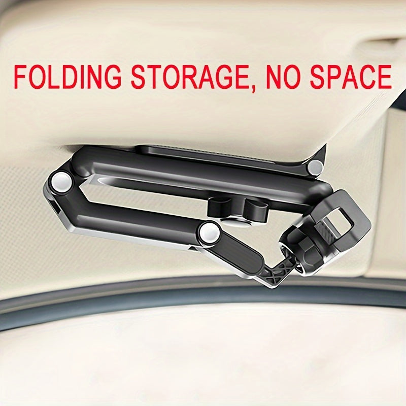 Soporte para teléfono de coche giratorio de 360° universal, impermeable, de ABS, para tablero y visera