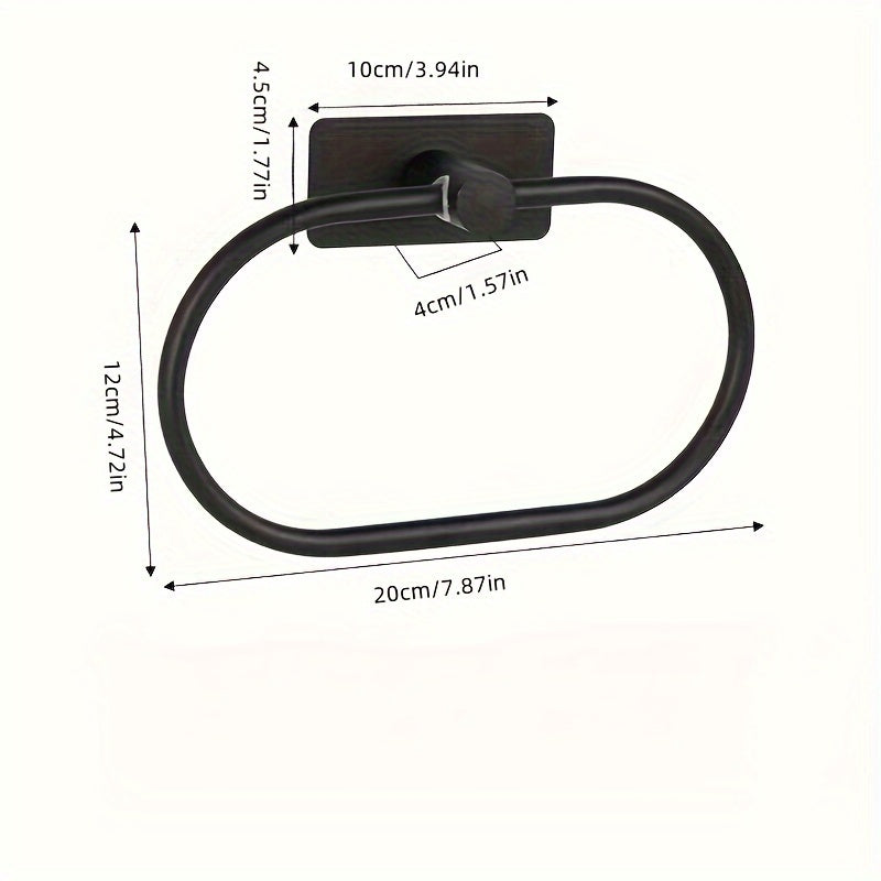 Набор из 4-х стальных полотенцедержателей без сверления, настенный монтаж для кухни, ванной, отеля