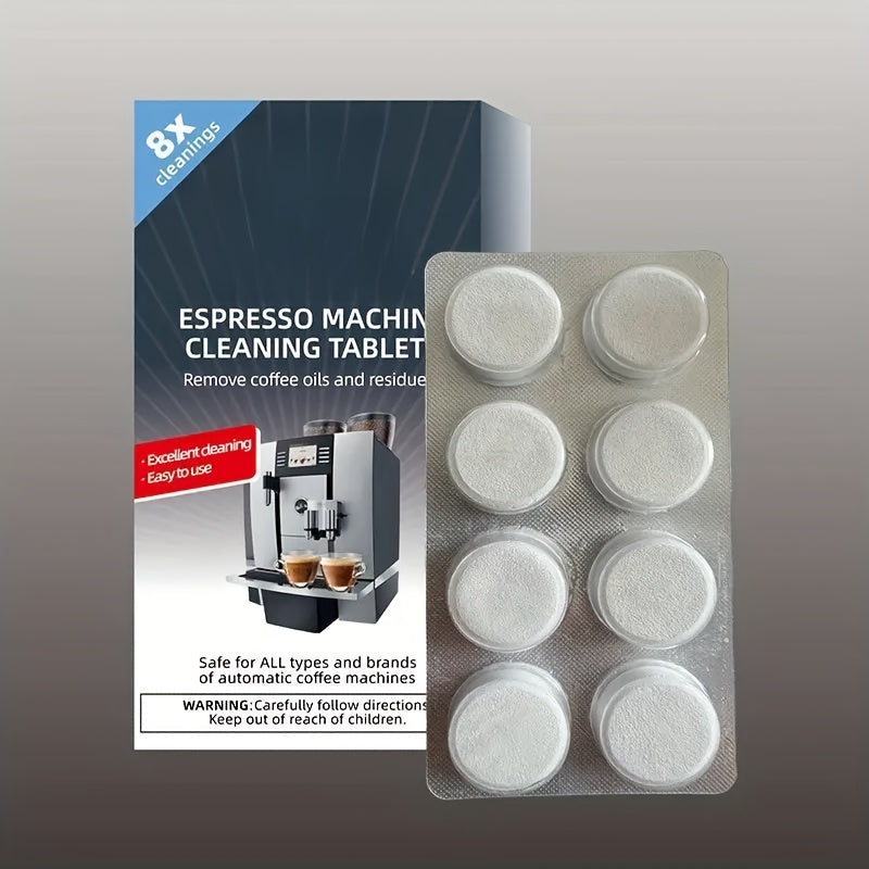 Coffee Machine Cleaning Tablets Descaling Effervescent Solution 8pcs