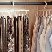 Ganchos giratorios de plástico 3 unidades para corbatas, ropa interior, camisetas, faldas, organizador de armario