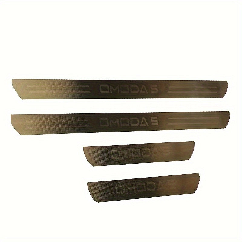 4 dona zanglamaydigan po'latdan yasalgan eshik to'shagi himoyasi Omoda5 uchun eshik himoyasi