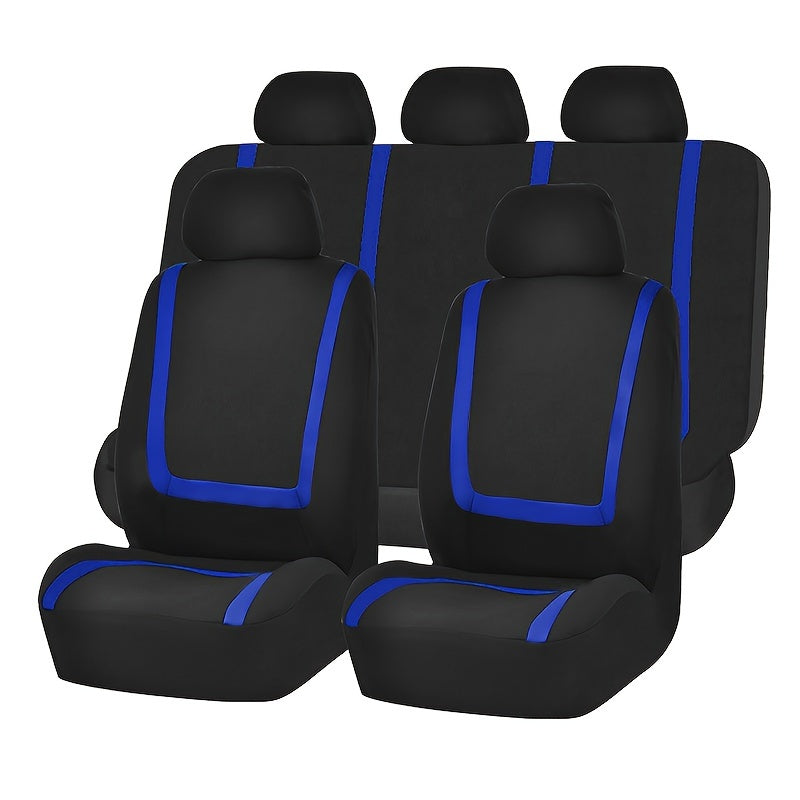 U-Design poliester avtomobil o'rindiqlari qoplamasi 5 o'rin uchun mos keladi.