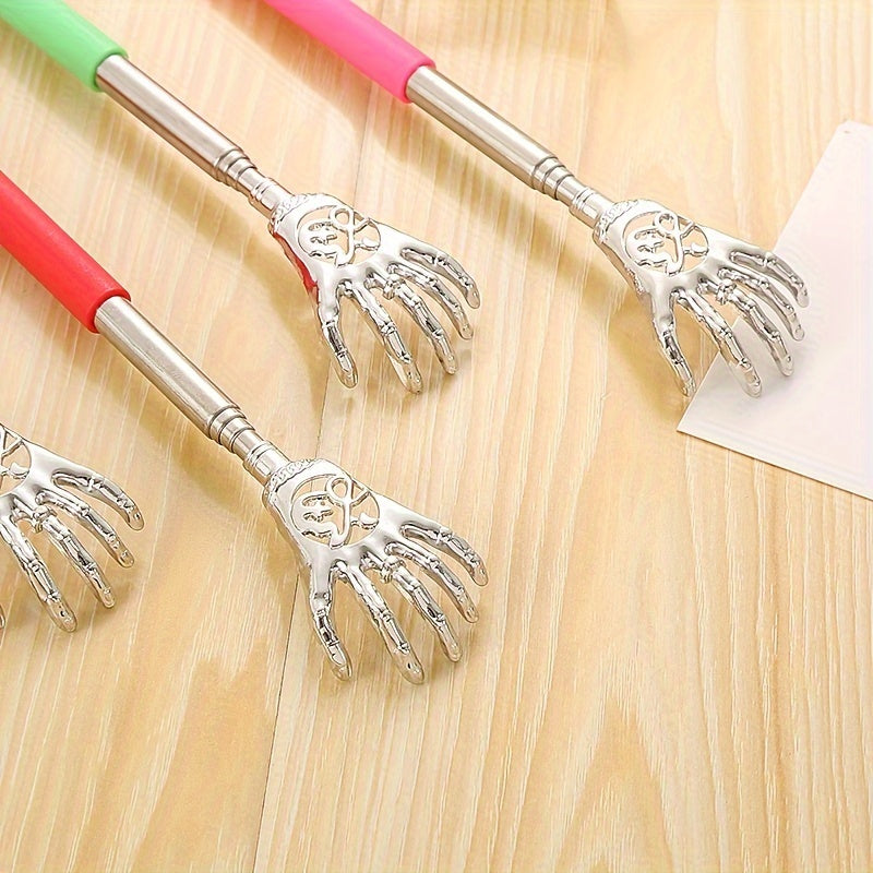 Stainless Steel Retractable Back Scratcher for Itching Relief and Massage
