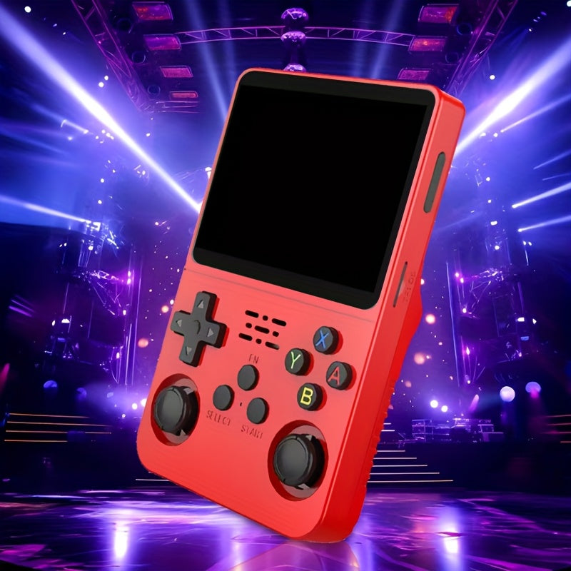 64G xotira bilan portativ video o'yin konsoli, ishga tushganda darhol o'ynash, 3.5 dyuymli IPS ekran va 7 ta rang variantlarini sozlash imkoniyati, baxtli bolalik xotiralarini uyg'otish uchun mo'ljallangan.