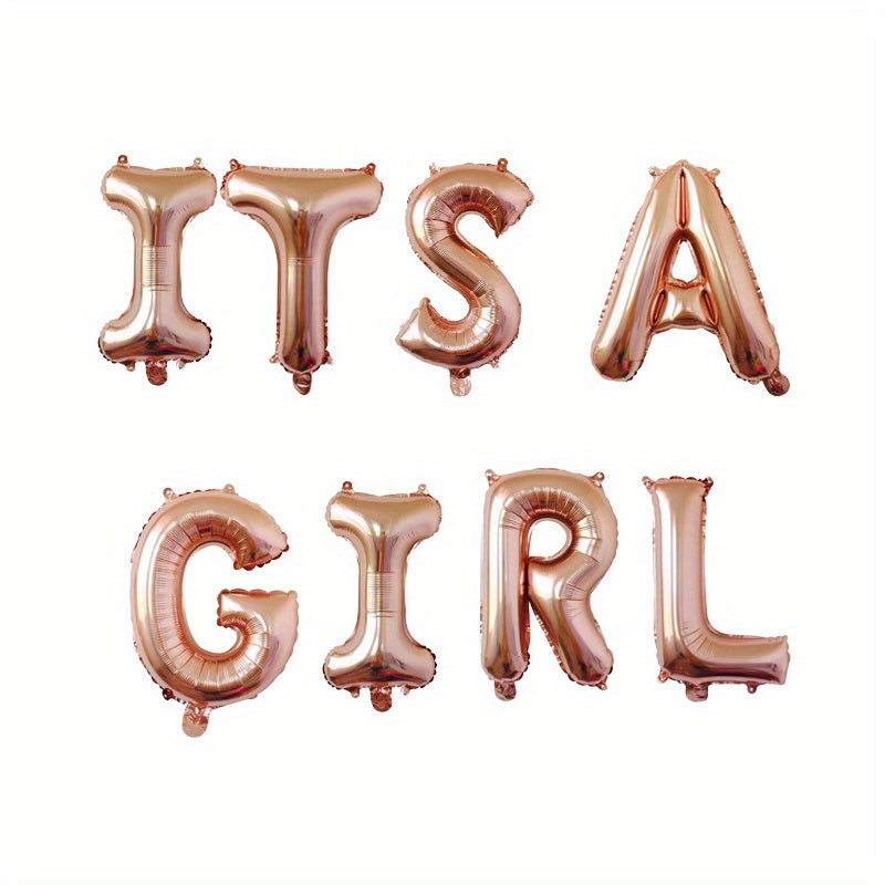 40.64cm Baby Shower Balloon Banner for Gender Reveal Party with "It's A Boy," "It's A Girl," and "Oh Baby" Foil Balloons