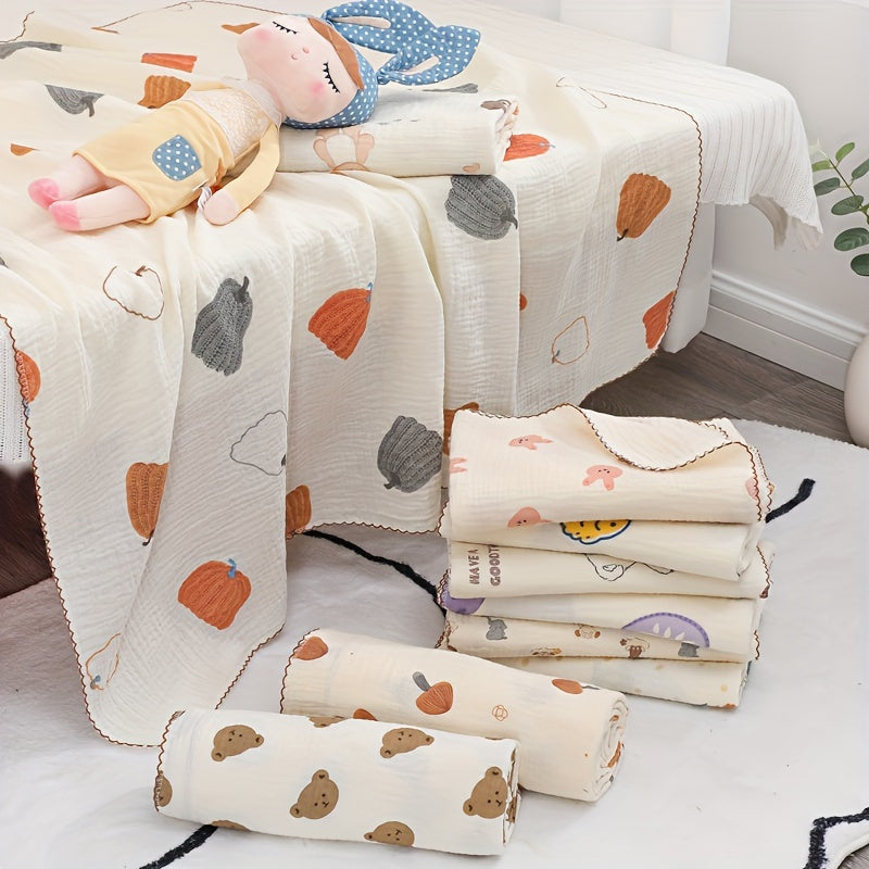 Bolalar uchun mo'ljallangan yumshoq ikki qatlamli gazli o'ralgan ko'ylak - Kichkintoylarga qulaylik va g'amxo'rlik taqdim etish uchun ideal, qo'l bilan yuvish tavsiya etiladi.