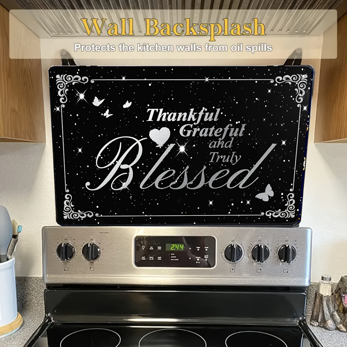 Extra Large 28.5x20.5 Inch Anti-Slip Glass Stove Top Cover Protects Electric Cooktops