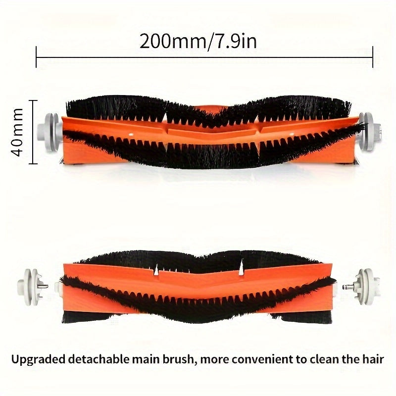 Xiaomi va Dreame modellari uchun vakuum tozalagich aksessuarlar to'plami - 2 ta asosiy cho'tka, 4 ta filtr va 3 ta yon cho'tka o'z ichiga oladi - Xiaomi 1C/2C/1T, Dreame F9, Mijia 1C STYTJ01ZHM bilan mos keladi - Polga ulanish uchun almashtirish qismlari