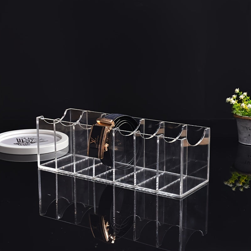 Прозрачный акриловый многоотверстный органайзер для ремней для мужчин и женщин, хранения украшений, часов, аксессуаров для волос