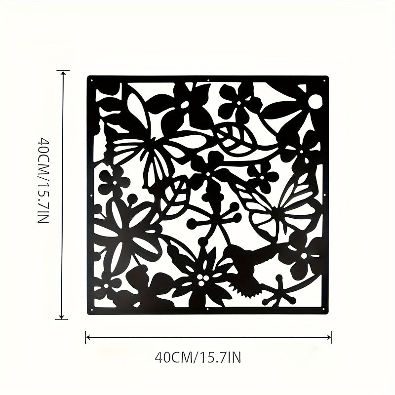 Black Decorative Plastic Room Divider Panels with Flower Carving for Home Office Hotel